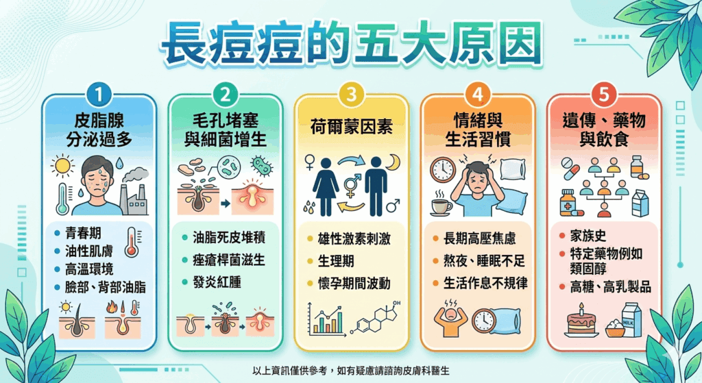長痘痘的原因